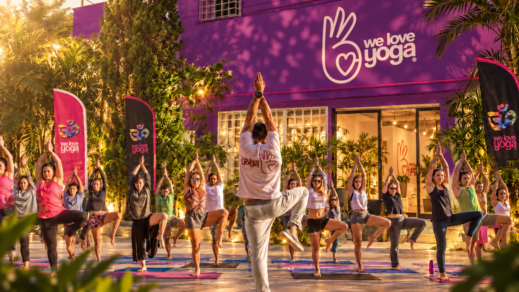 Aula de Yoga no We Love Yoga Studio